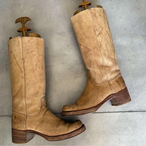 Frye 60s-70s Campus Vintage Black Label Boots - Picture 11 of 16